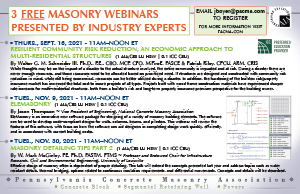 PCMA Masonry Tip Post Card - 3 Free Webinars